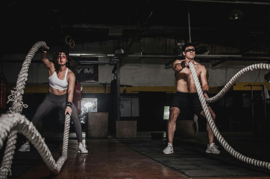 AJ-Sports Battle Rope 9 meter – de beste battle rope voor functionele krachttraining, perfect voor CrossFit, HIIT en full-body workouts.