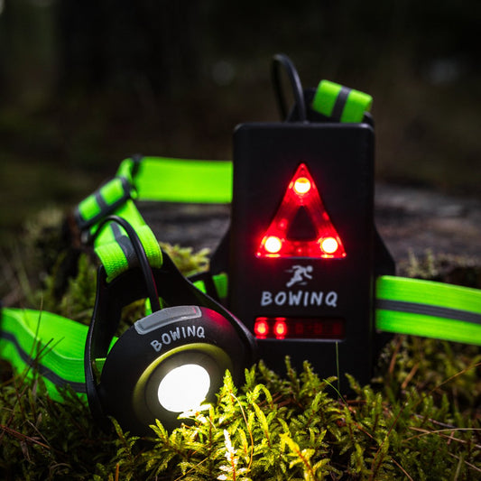 BOWINQ® Boston 500 Neon – Oplaadbare borstlamp met krachtige LED-verlichting voor veilig hardlopen en wandelen