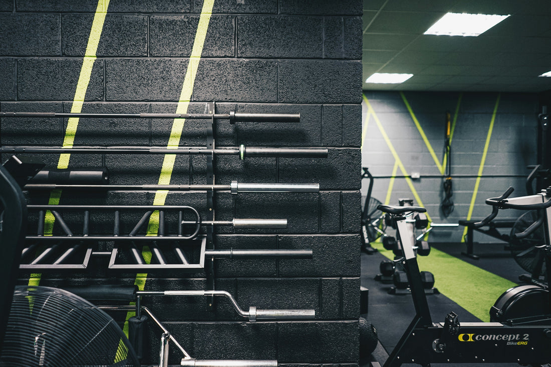 EZ curl bar – gebogen halterstang voor biceps en triceps training thuis.