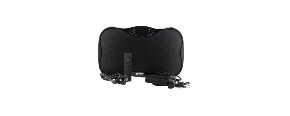 Rockerz Trilplaat Deluxe – vibratieplaat met oscillatietechnologie, 99 snelheden en weerstandsbanden voor full-body training thuis