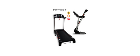 De FitFirst® Sprinter inklapbare loopband in een moderne home gym.