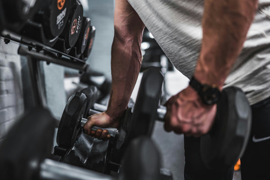 Reformor verstelbare dumbbells – compacte halterset met schroefsluitingen en cementgevulde gewichten, ideaal voor thuisfitness