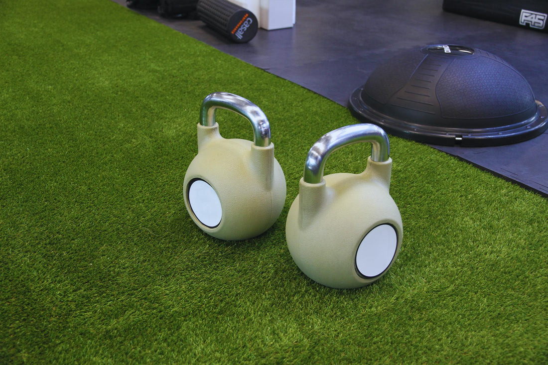 AJ-Sports Verstelbare Kettlebell 18 kg – ideaal voor progressieve krachttraining en ruimtebesparing in je home gym.
