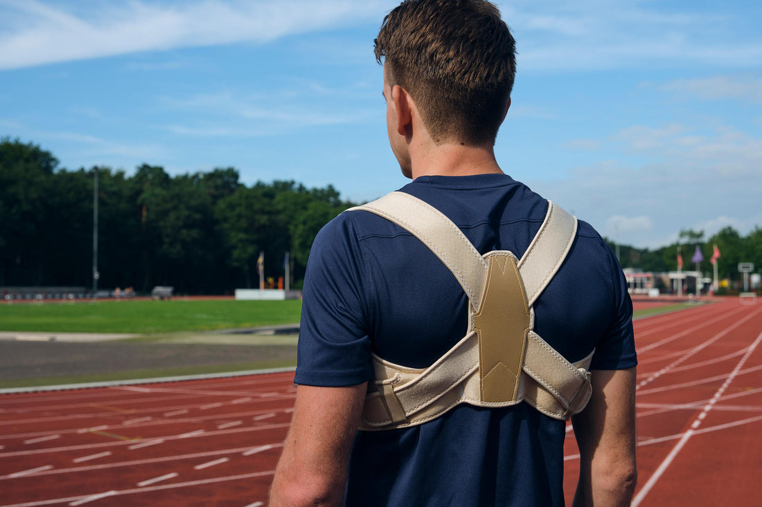 Dunimed Premium Houding Corrector – Verstelbare en ademende rugbrace voor maximale ondersteuning.