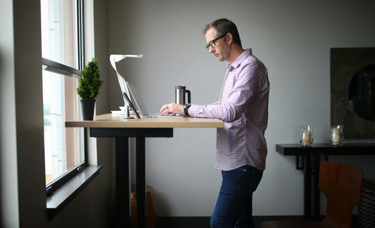 Casaria Zit-Sta Bureau – Innovatief zit-sta bureau met geheugenfunctie en extra comfort