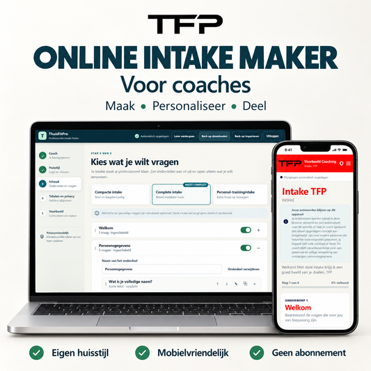 Professionele Digitale Intake Maker voor Coaches