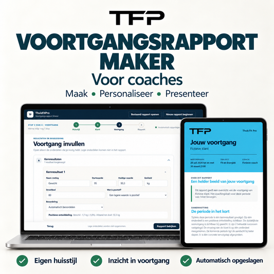 Professionele Voortgangsrapport Maker voor Coaches | DESKTOP alleen