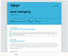 Professionele Voortgangsrapport Maker voor Coaches | DESKTOP alleen