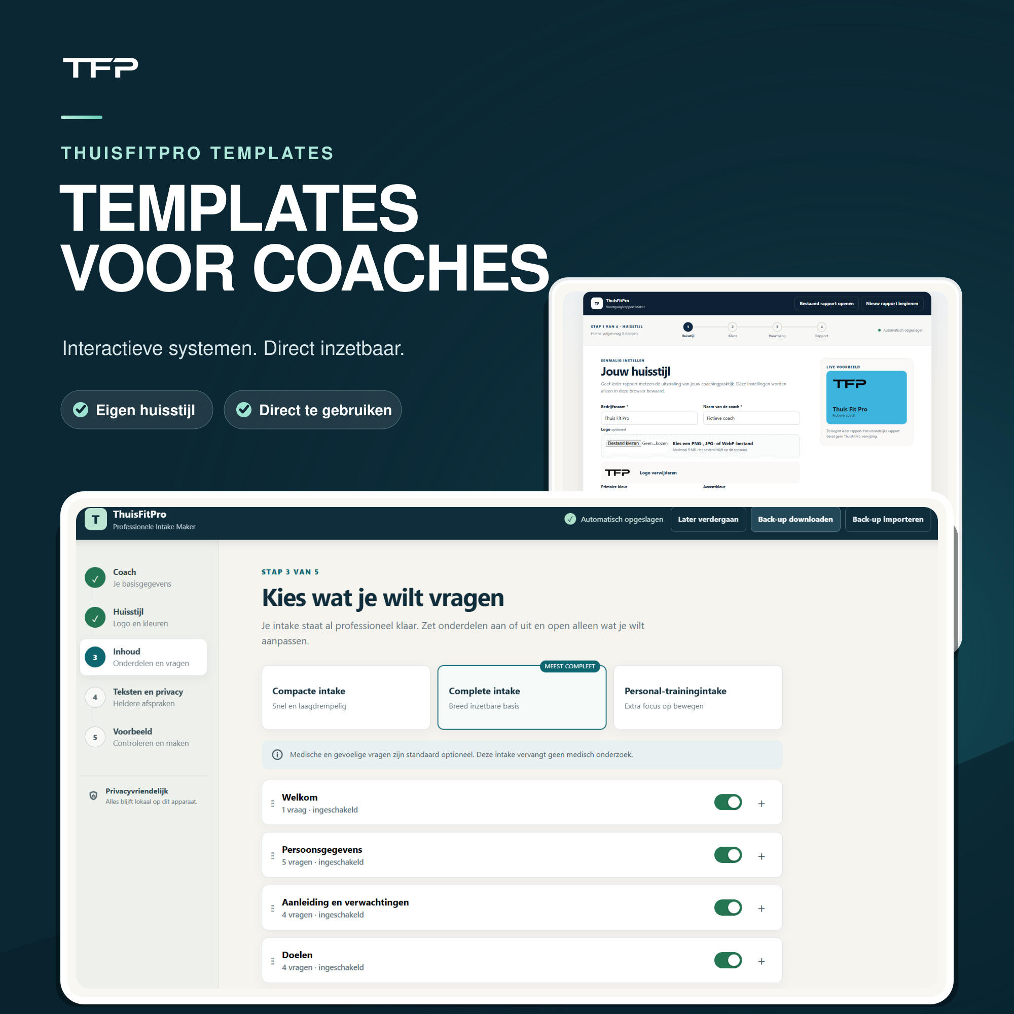 Professionele Check-in Maker voor Coaches | DESKTOP alleen